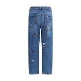Ella Blue Cotton Slim Fit Jeans